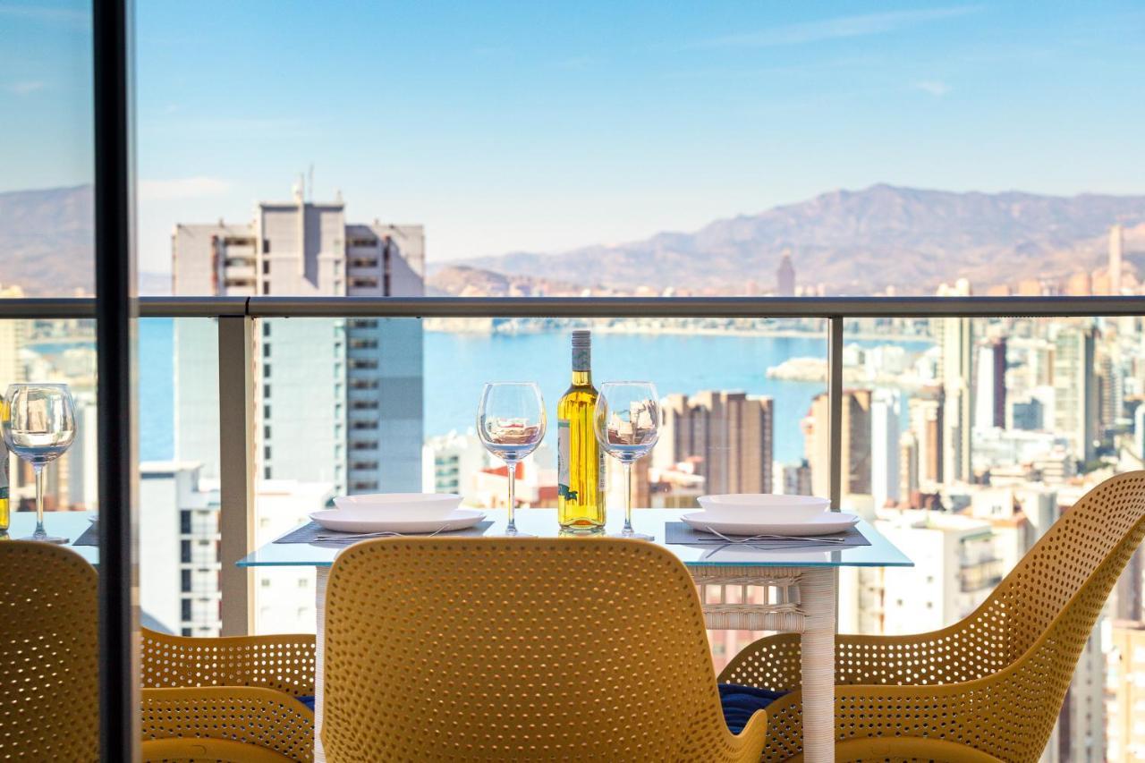 Skyline 10 Gran Terraza Privada Con Vistas Espectaculares Leilighet Benidorm Eksteriør bilde