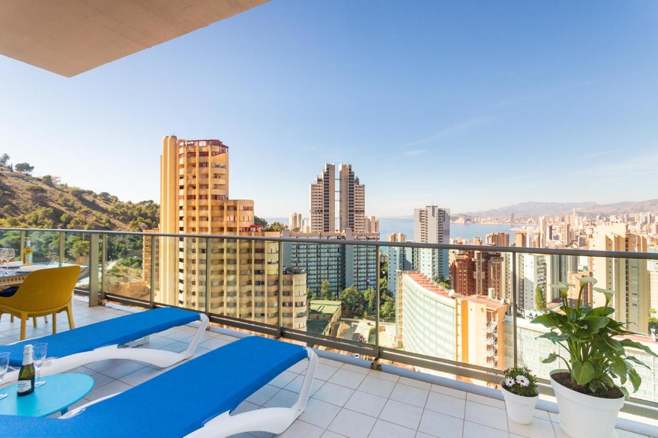 Skyline 10 Gran Terraza Privada Con Vistas Espectaculares Leilighet Benidorm Eksteriør bilde